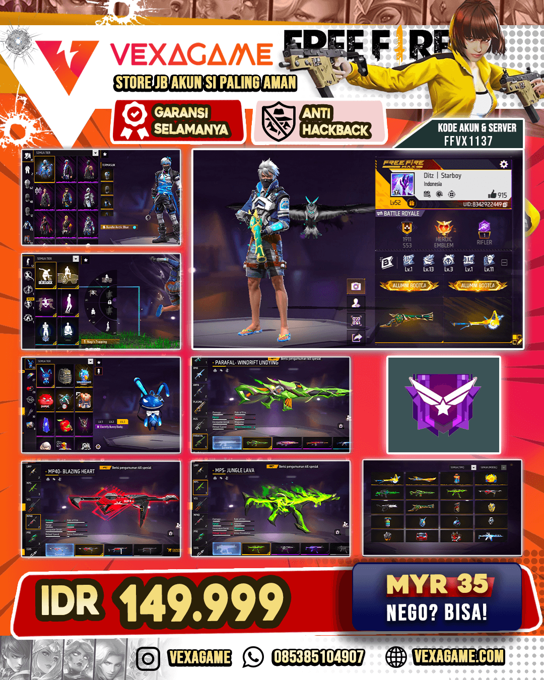 SG TROMPET | MP40 INCUBATOR | PARAFAL INCUBATOR | TAS BUNNY |  VAULT OTW 100