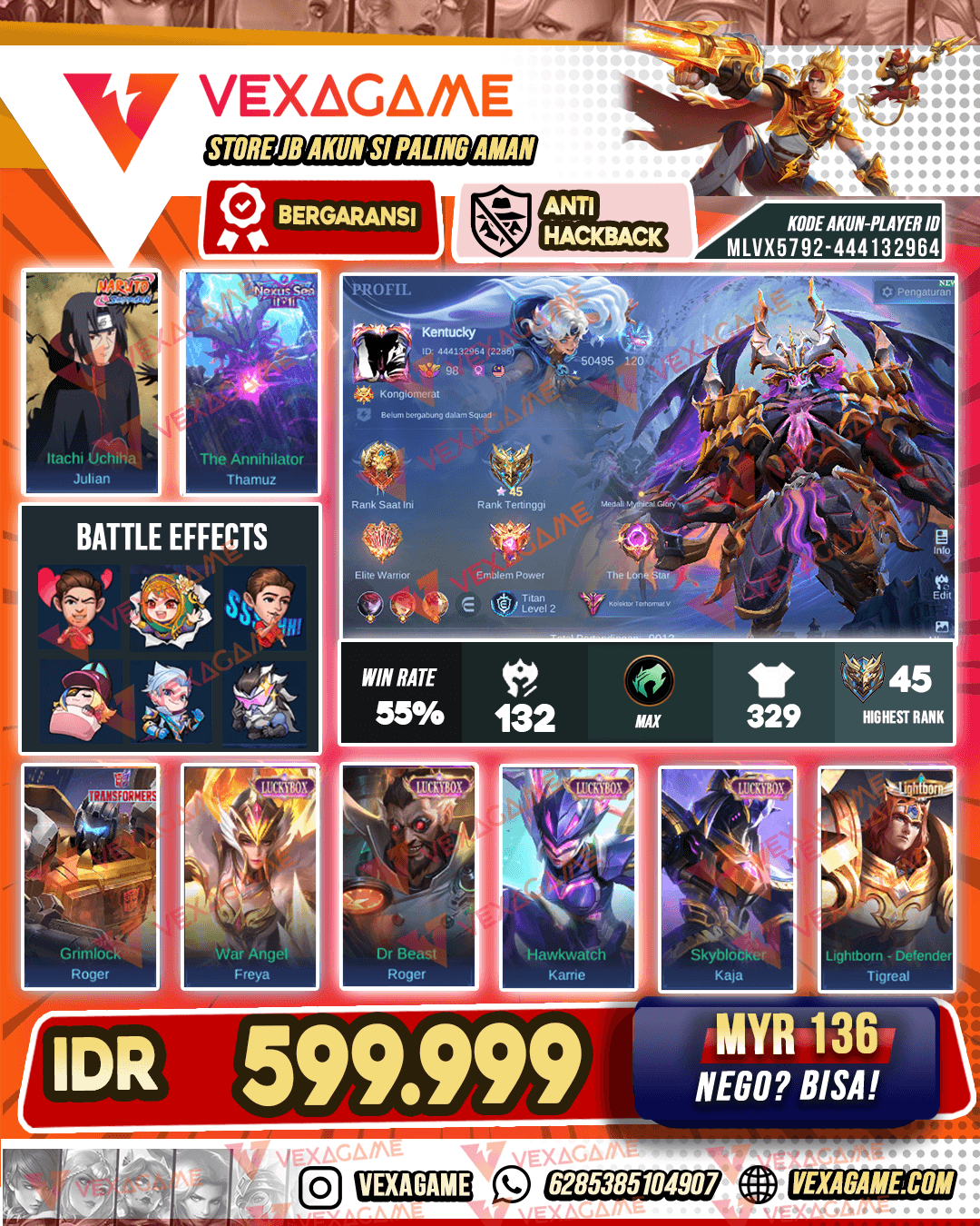 Thamus Nexus Sea | Julian Itachi | Granger Prime | Emblem & Hero Max