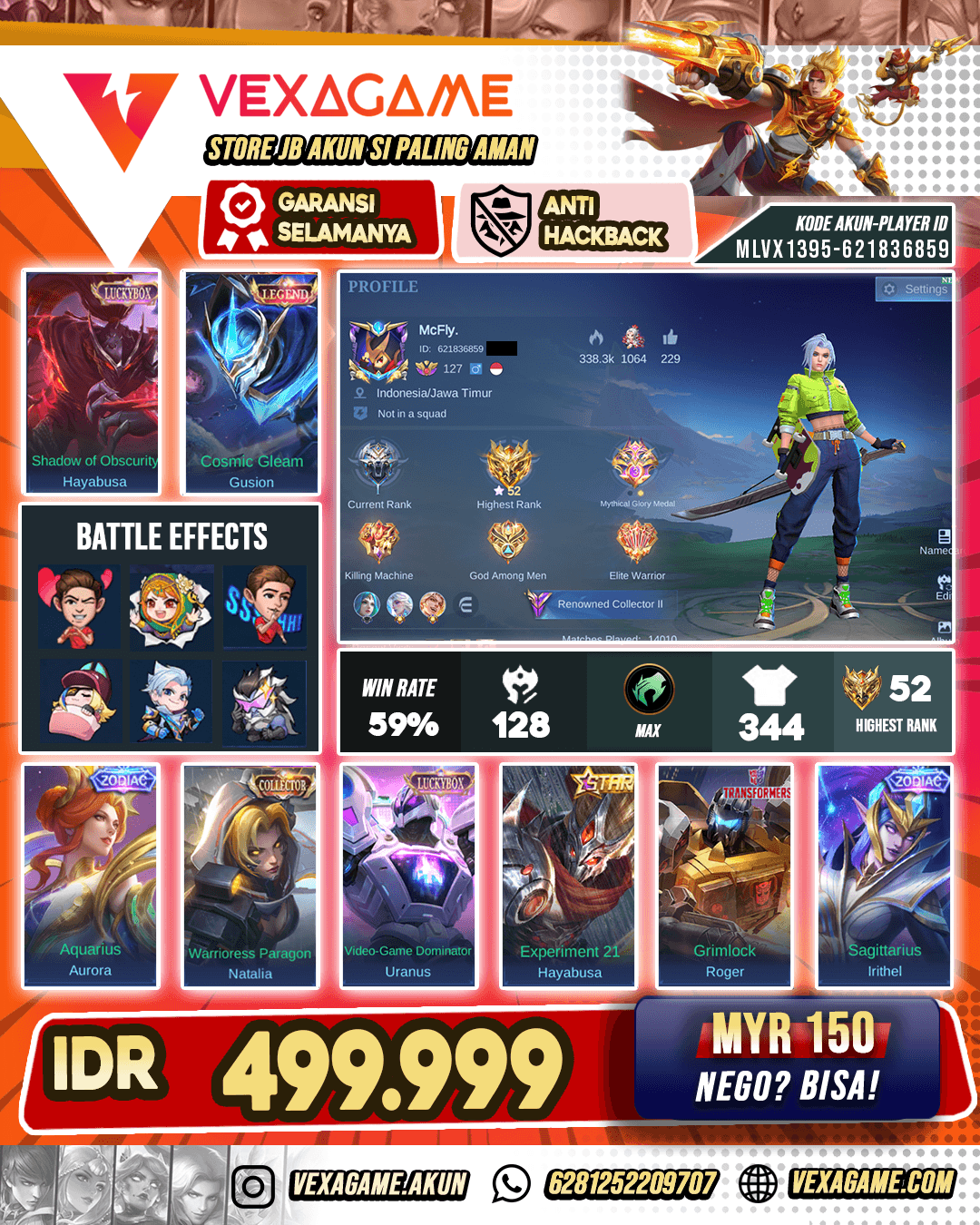 Gusion Legend | 2 Luckybox | Wanwan Mworld