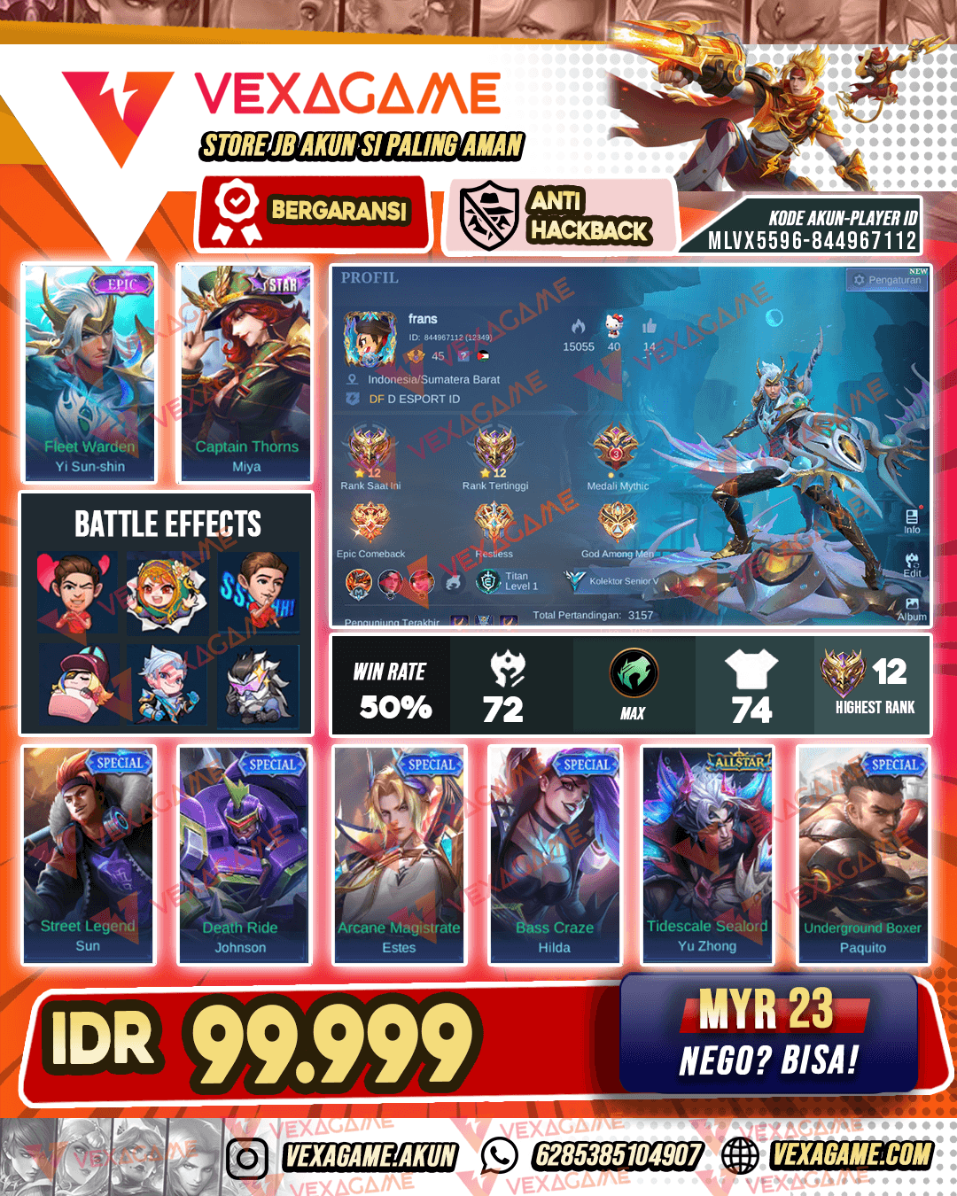 Yi Sun Shin Epic | Miya Star | Emblem MAX