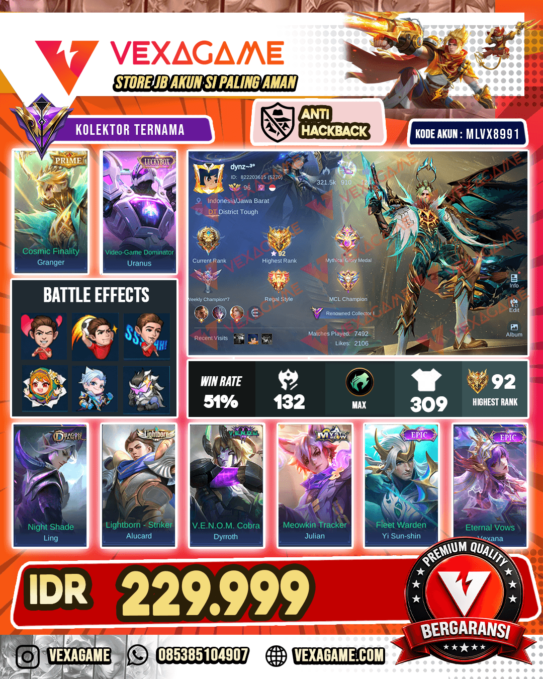 Granger PRIME X Ling Dragon Tamer | Uranus Luckybox