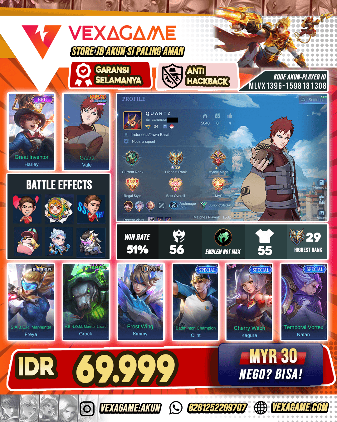 Akun Harga Pelajat