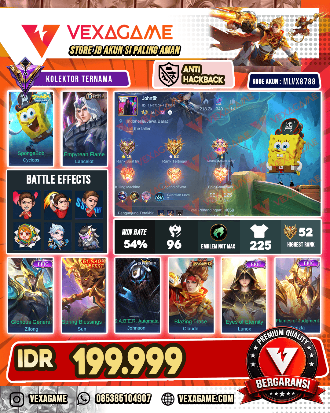 Cyclops Spongebob X Lancelot Dragon Tamer