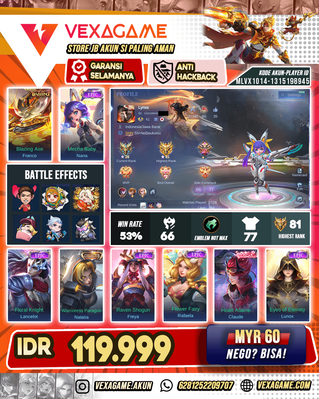 Akun Murah Banget