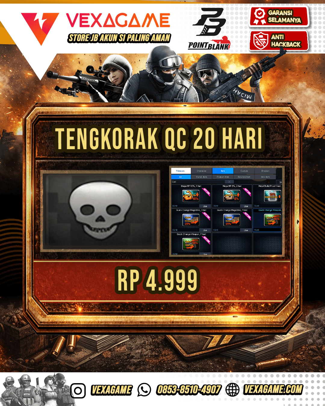 Tengkorak QC 20 HARI