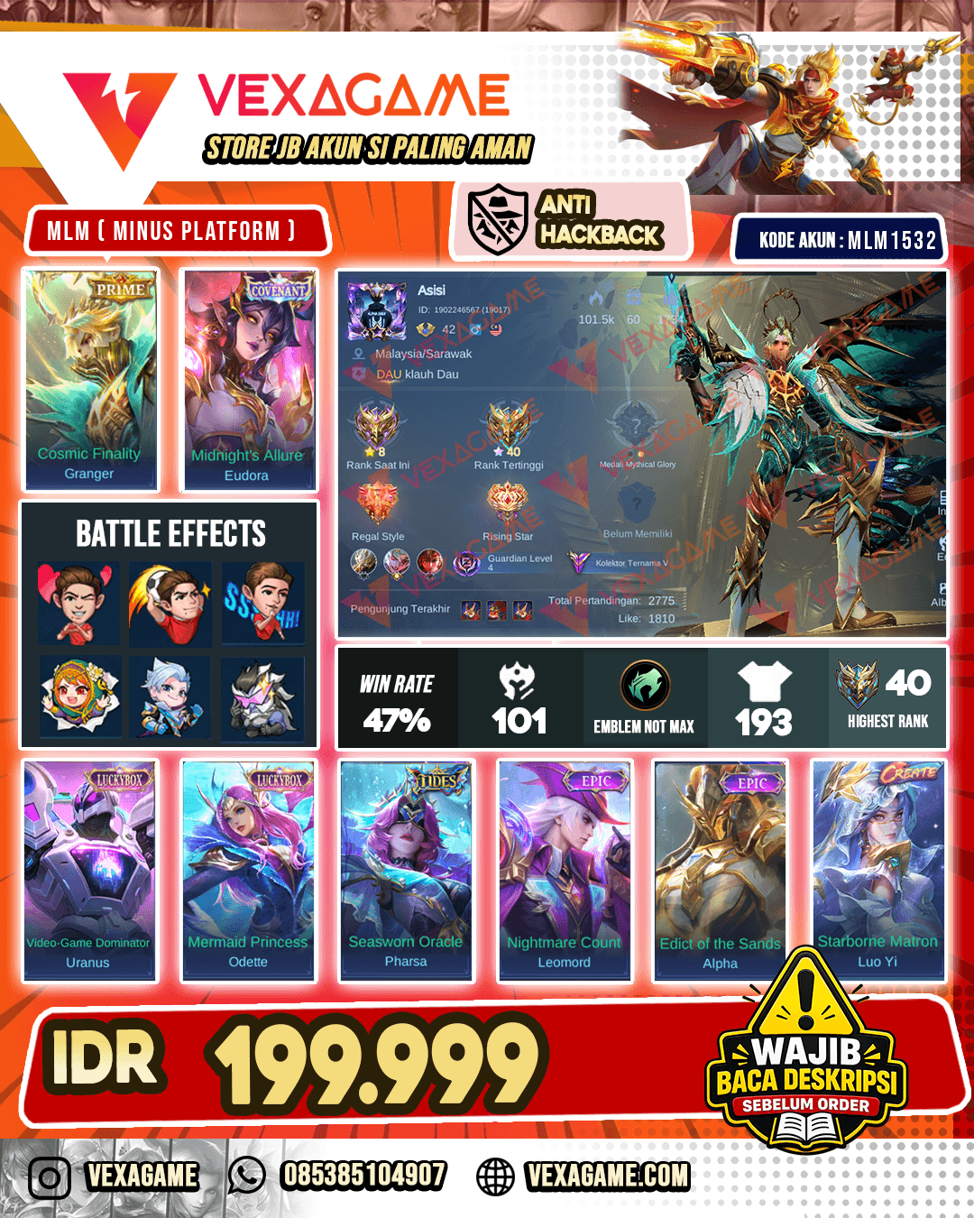 Granger Prime | 2 Luckybox | Eudora Covenant | Pharsa Tides