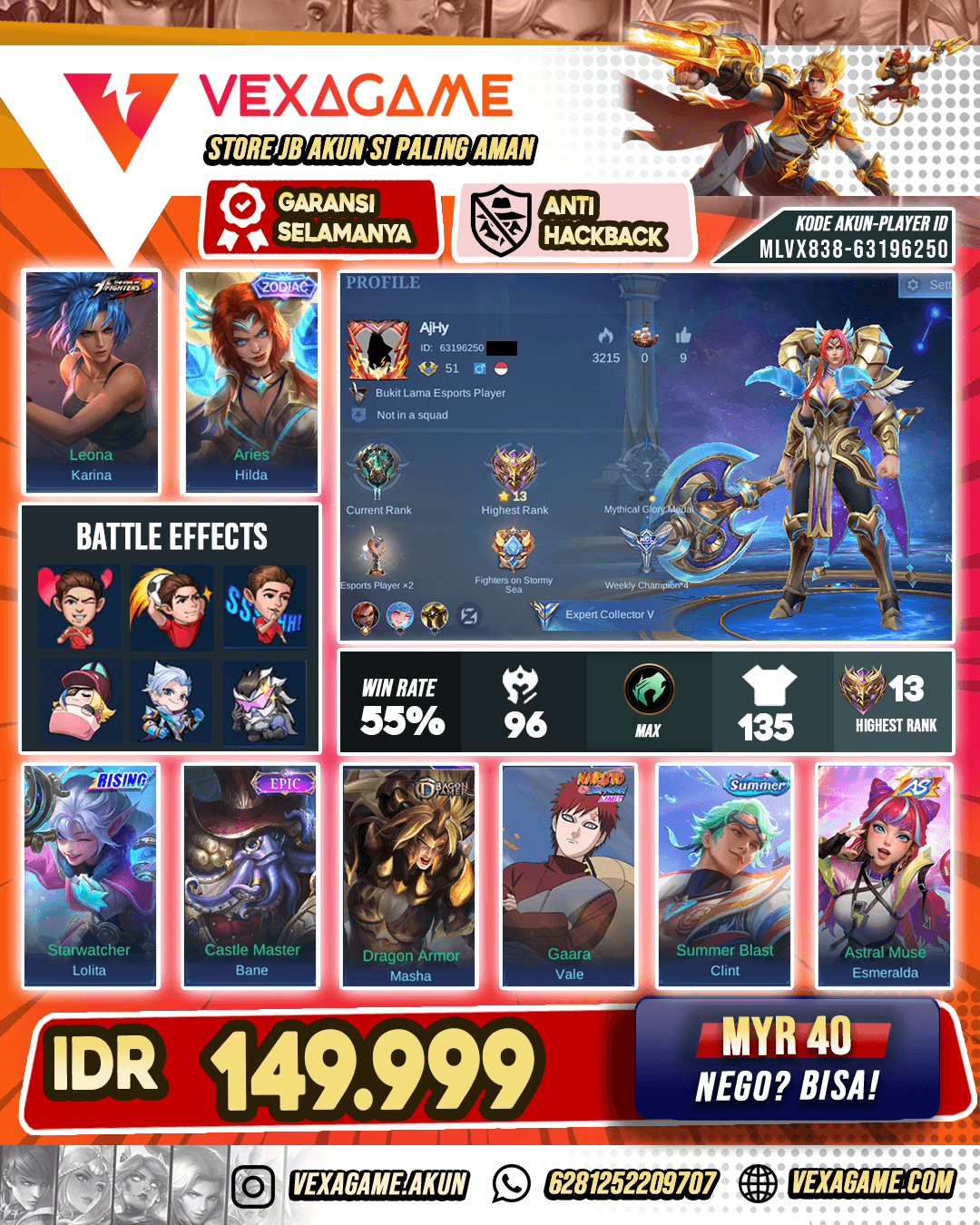 Hilda Zodiac Murah