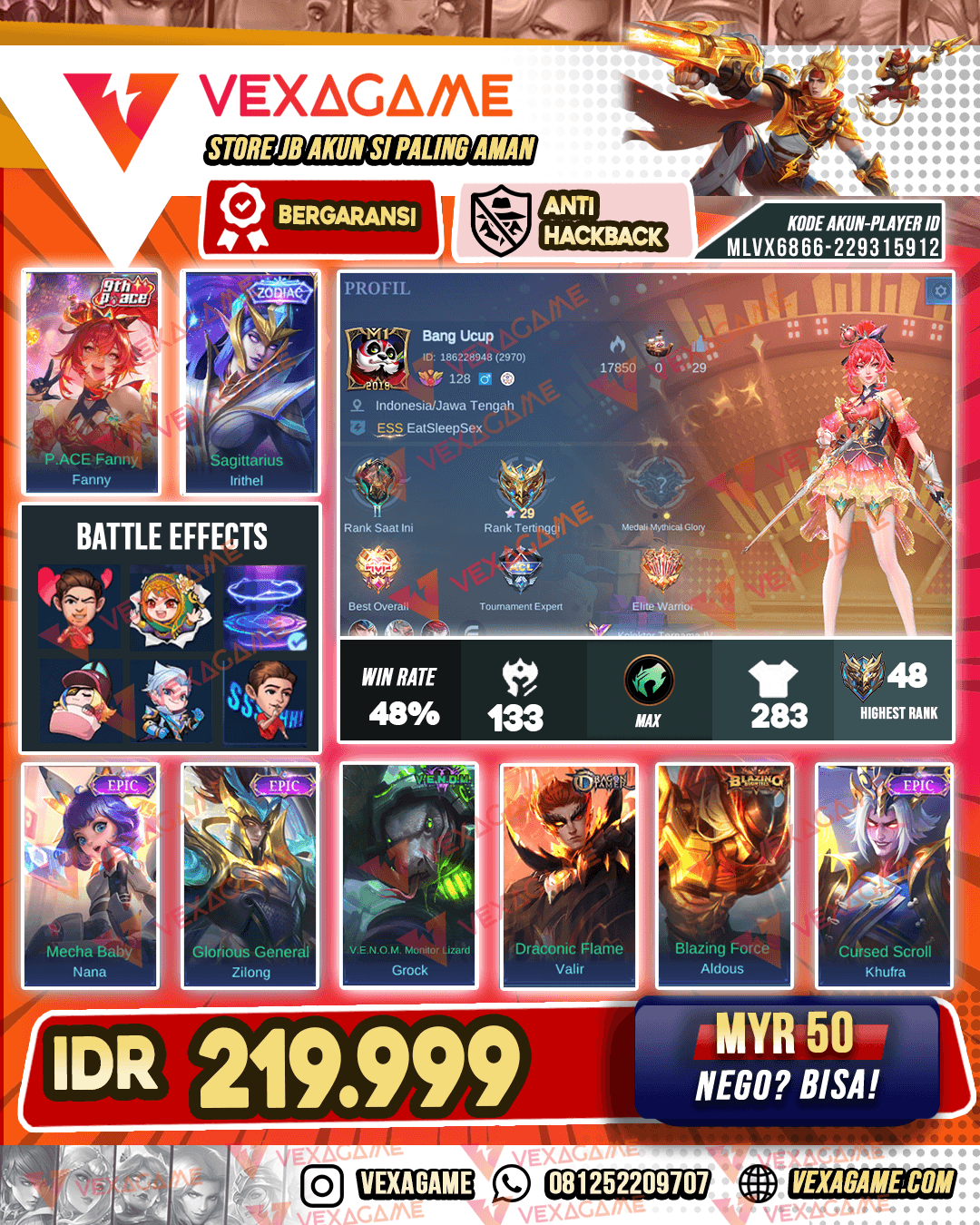 Fanny Pace | Irithel zodiac | Emblem & Hero Max