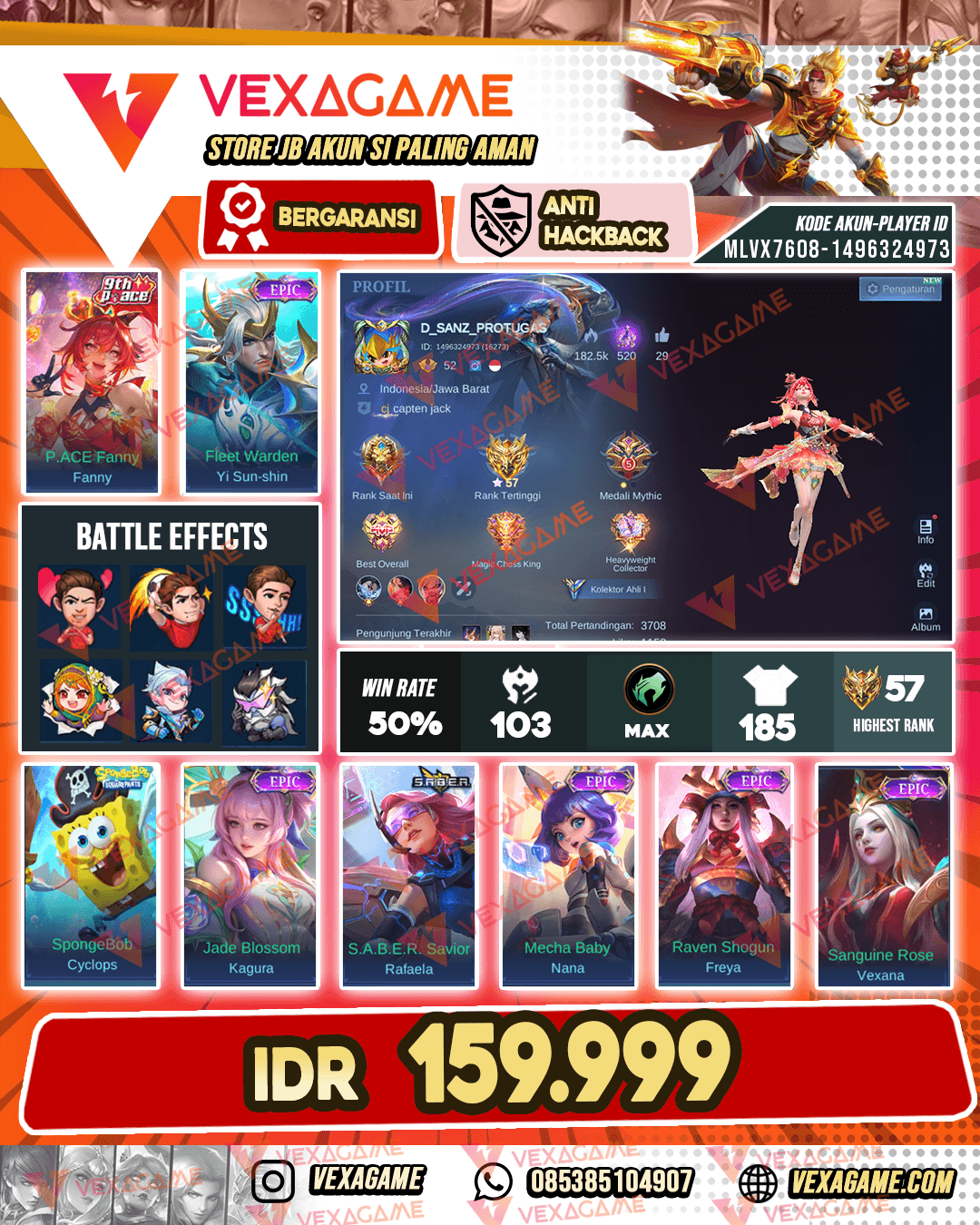 Fanny Pace | Yss Epic | Emblem MAX
