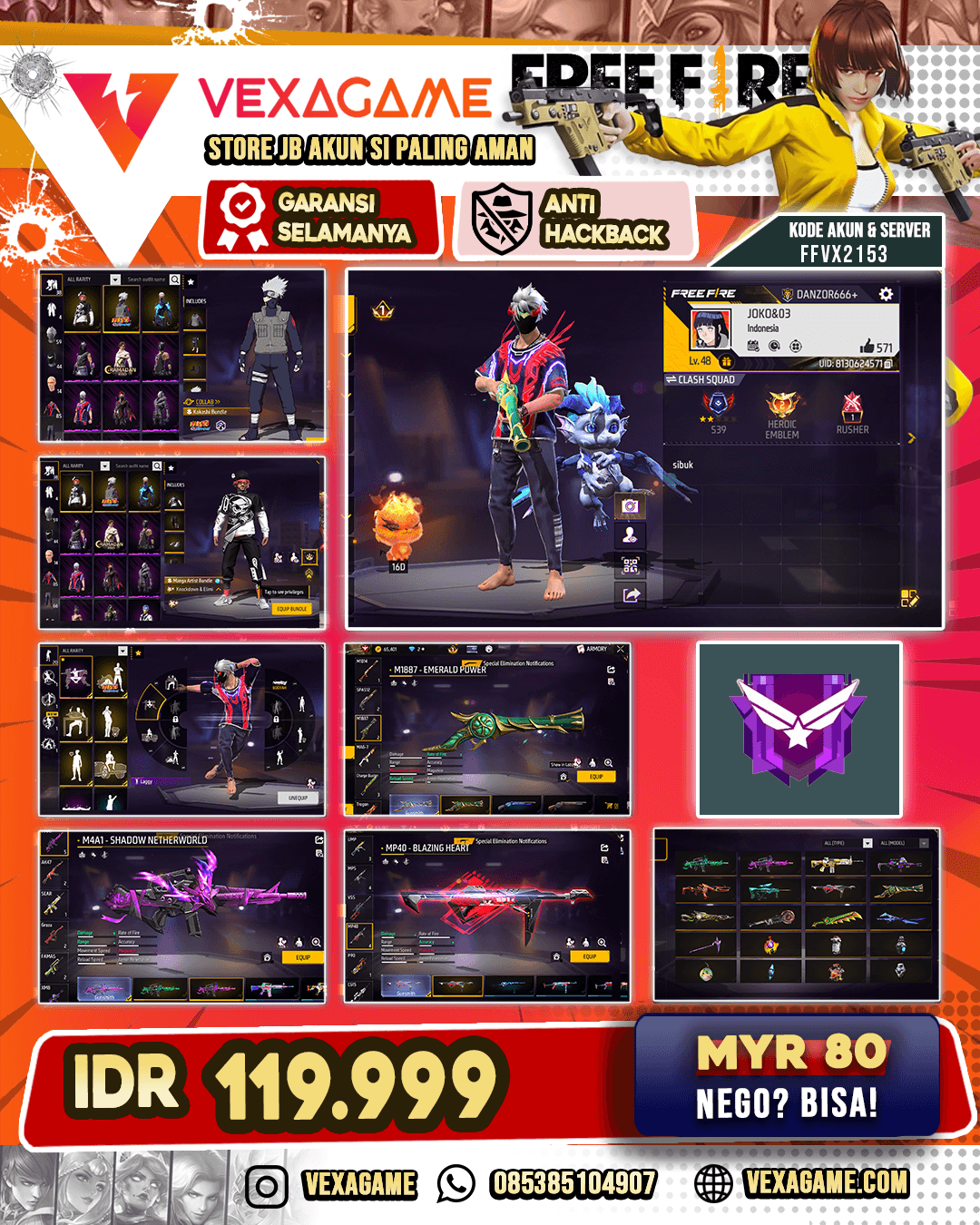 M4A1 2 Rasa | SCAR Paradise | XM8 Posion Pumkin | SG Terompet