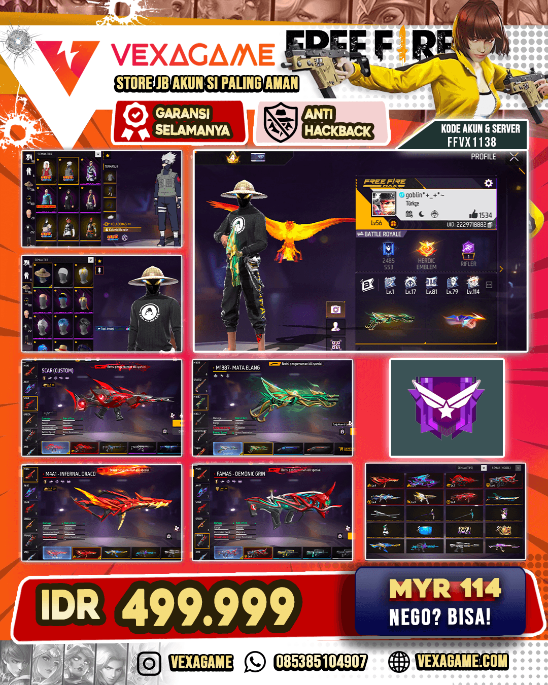 7 EVO MAX 1 | SG MATA ELANG | TOP JERAMI | VAULT 200+