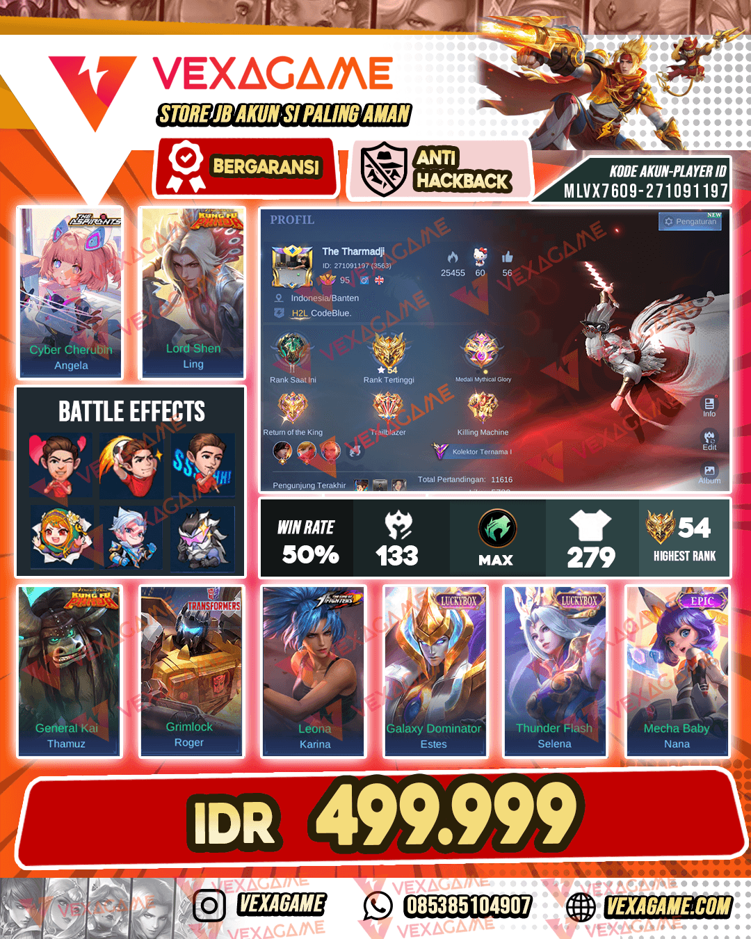 Ling Kungfu Panda | Angela Aspirant | 2 Luckybox | Emblem Hero MAX | Recal TAS2