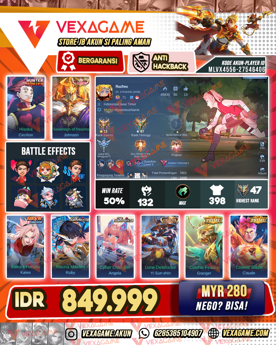 1 Legend | 2 Asphirant | Khalea Sakura | Cecillion HxH | YSS CC