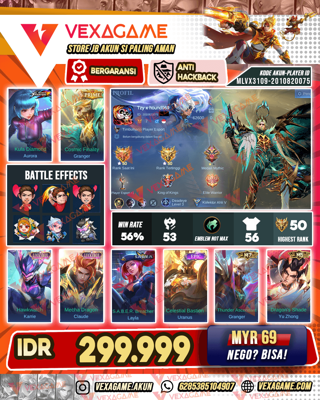 Aurora KOF X Granger Prime X 2 Luckybox