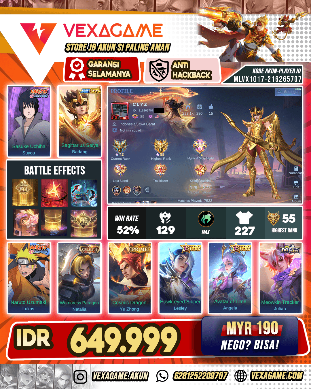 Badang Saint Seiya GOLD | Suyou X Lukas Naruto
