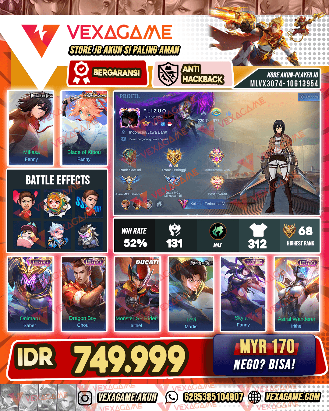 Fanny Bangetts | Emblem + Hero MAX