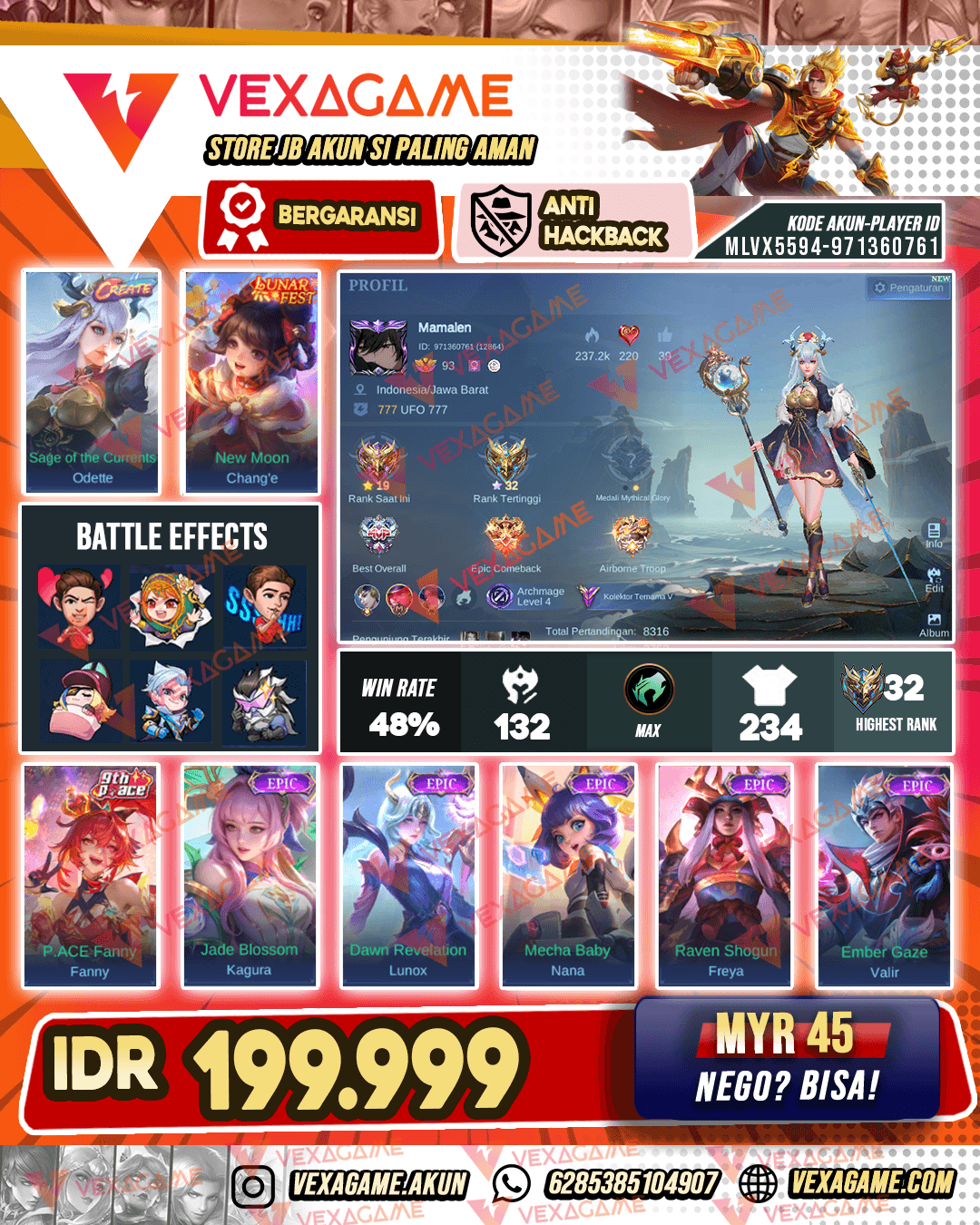 Oddete Create | Change Lunar Fest | Emblem + Hero MAX