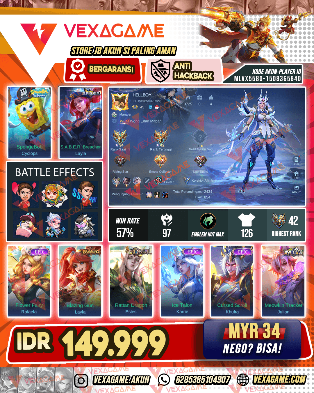 Cyclop Sponsbob | Layla Saber