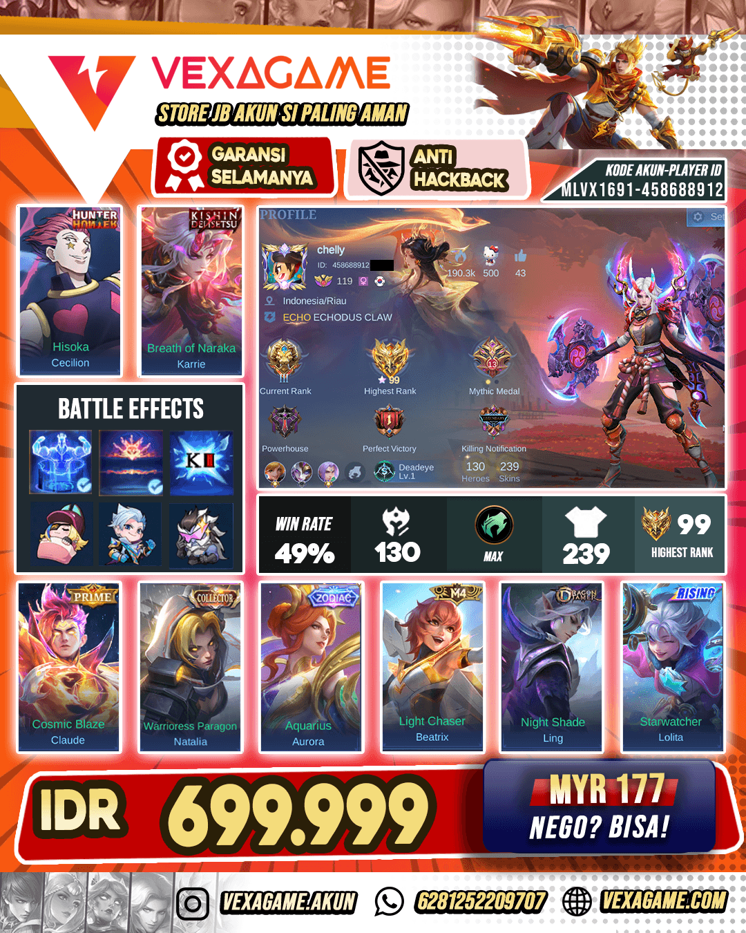 Karrie Kishin X Ceccilion HxH Ex Glory