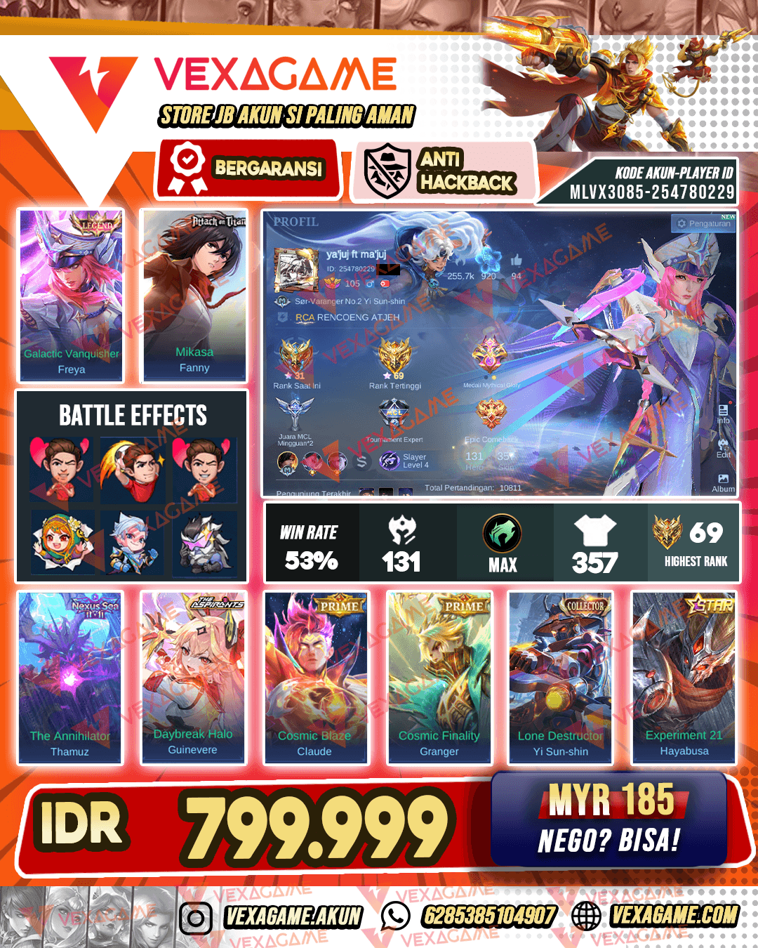 freya Legend | Fanny Mikasa | Thamuz Nexus Sea