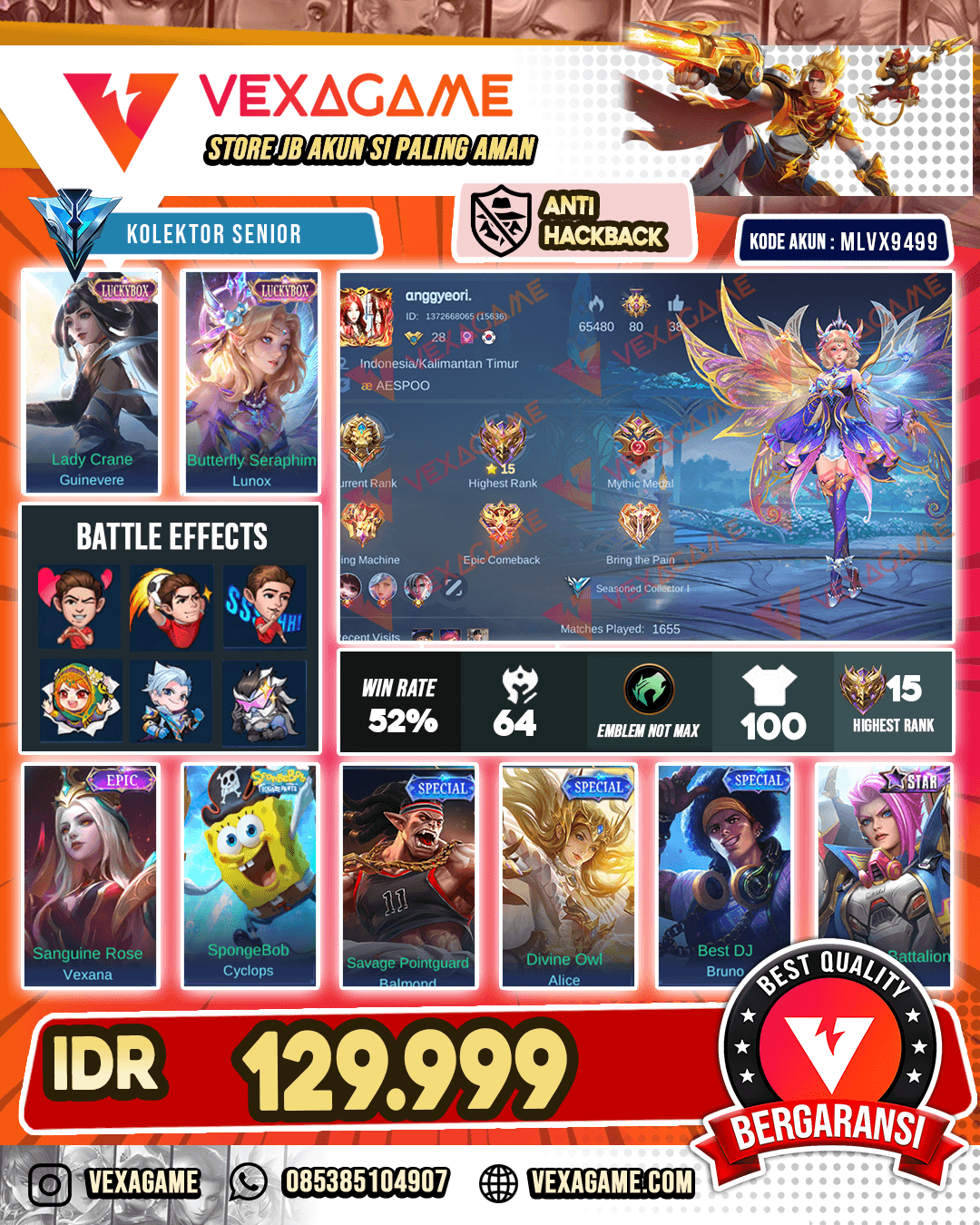 Lunox Luckybox |  Guincvere Luckybox | Karina Kof