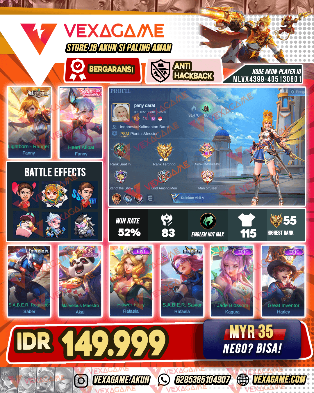 Fanny Lightborn X Fanny Valentine | Ex Glory