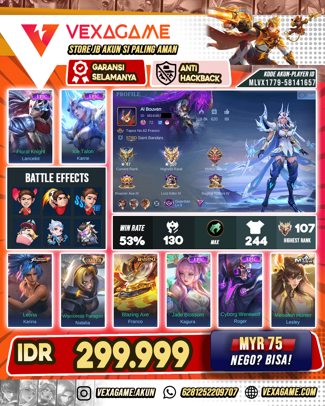 Karrie Epic X Karina KoF Ex Immortal