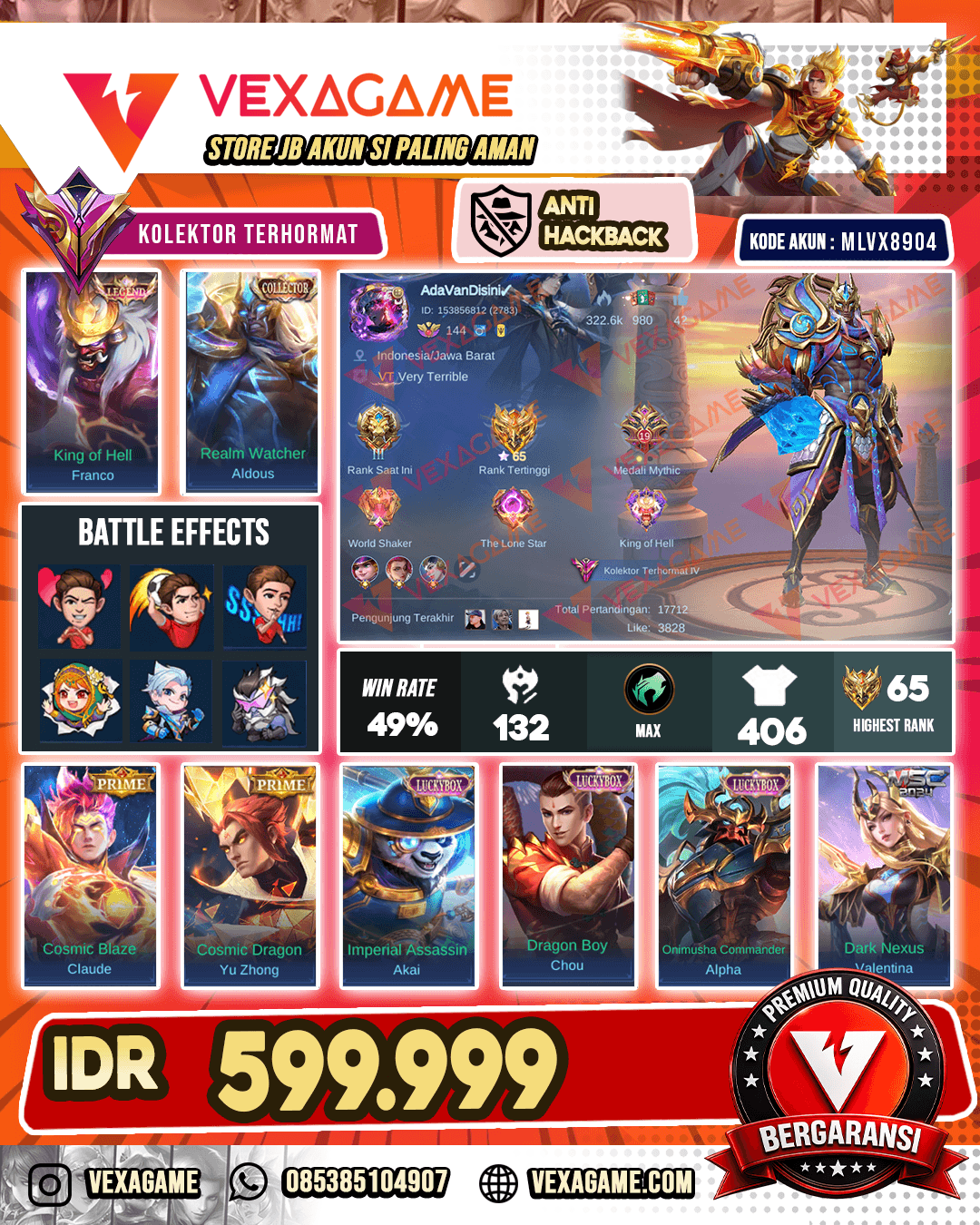 Aldous CC | Franco Legend | 2 Prime | 3 Luckybox