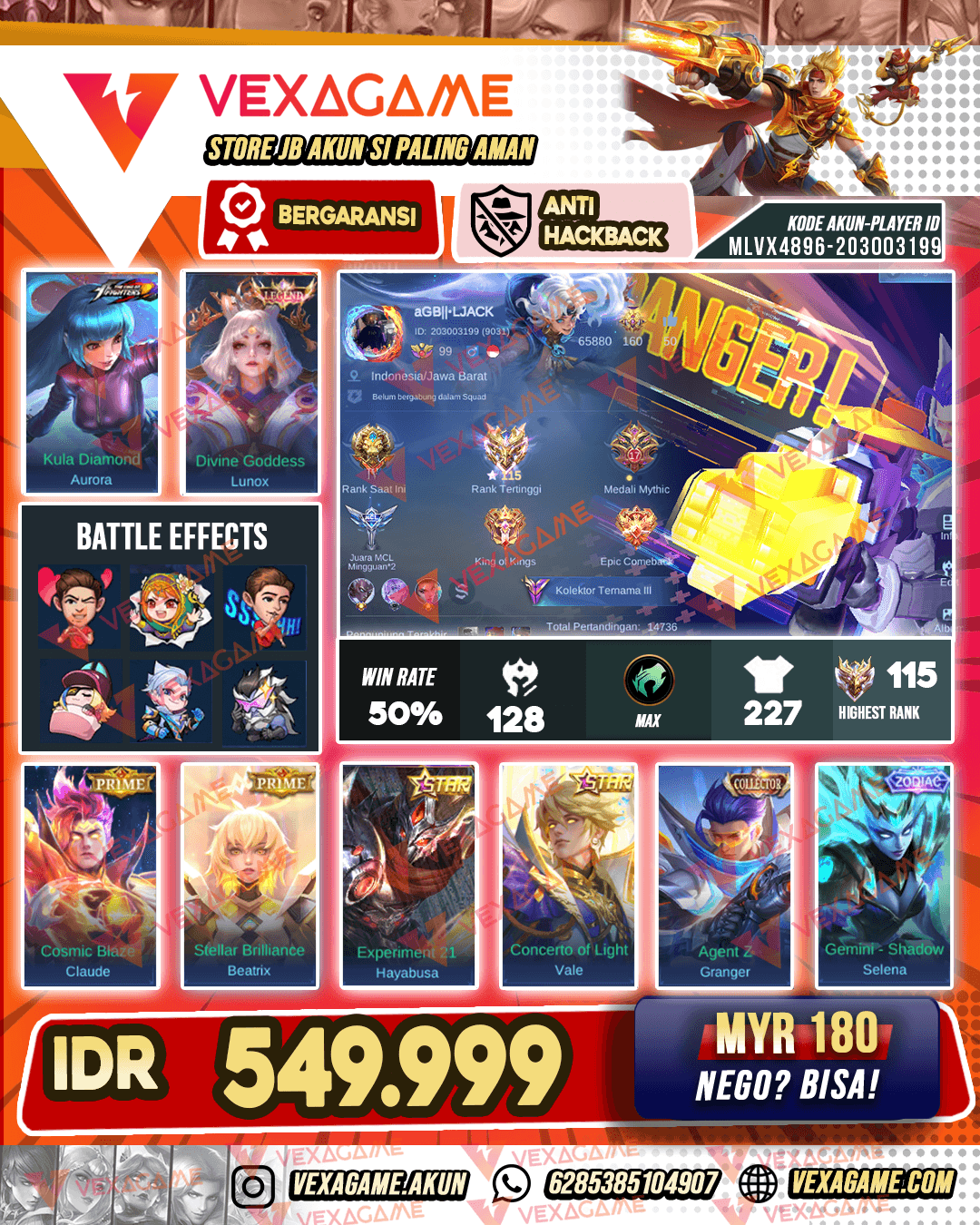 Granger CC | Lunox Legend | Aurora KOF