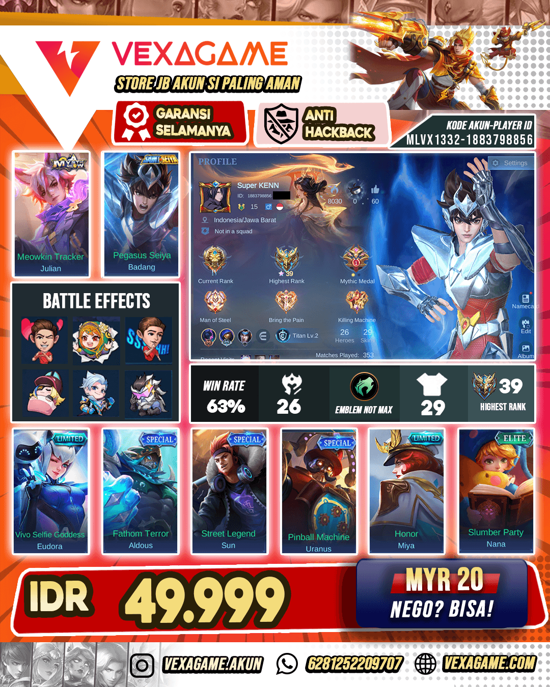 Akun Harga Pelajar