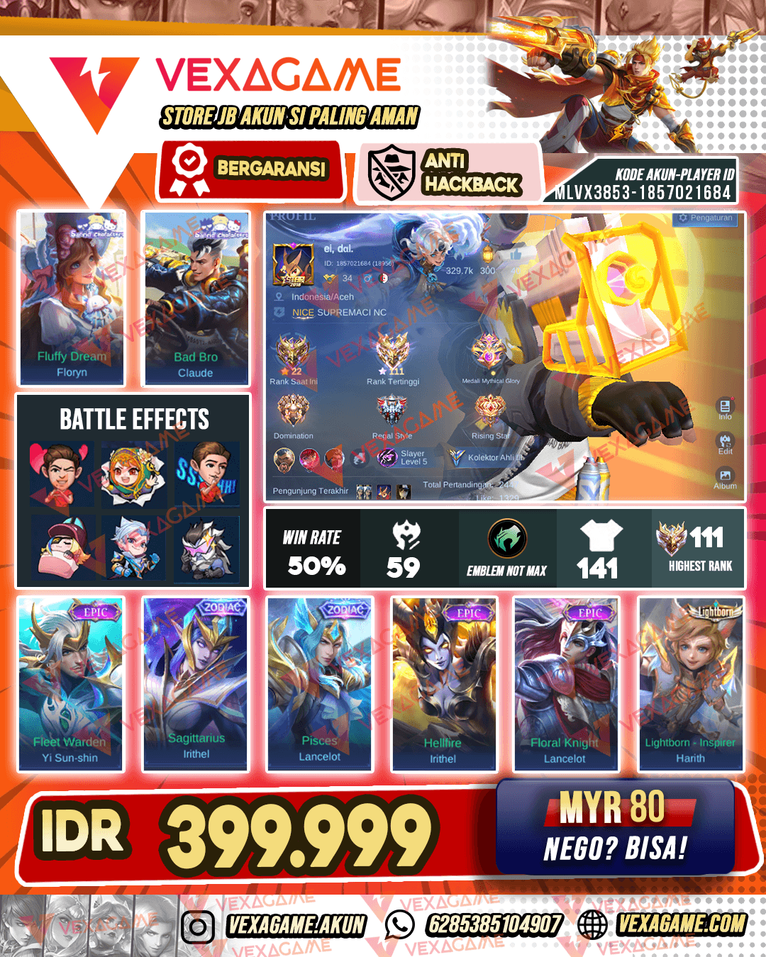 Claude Sanrio Ex Immortal