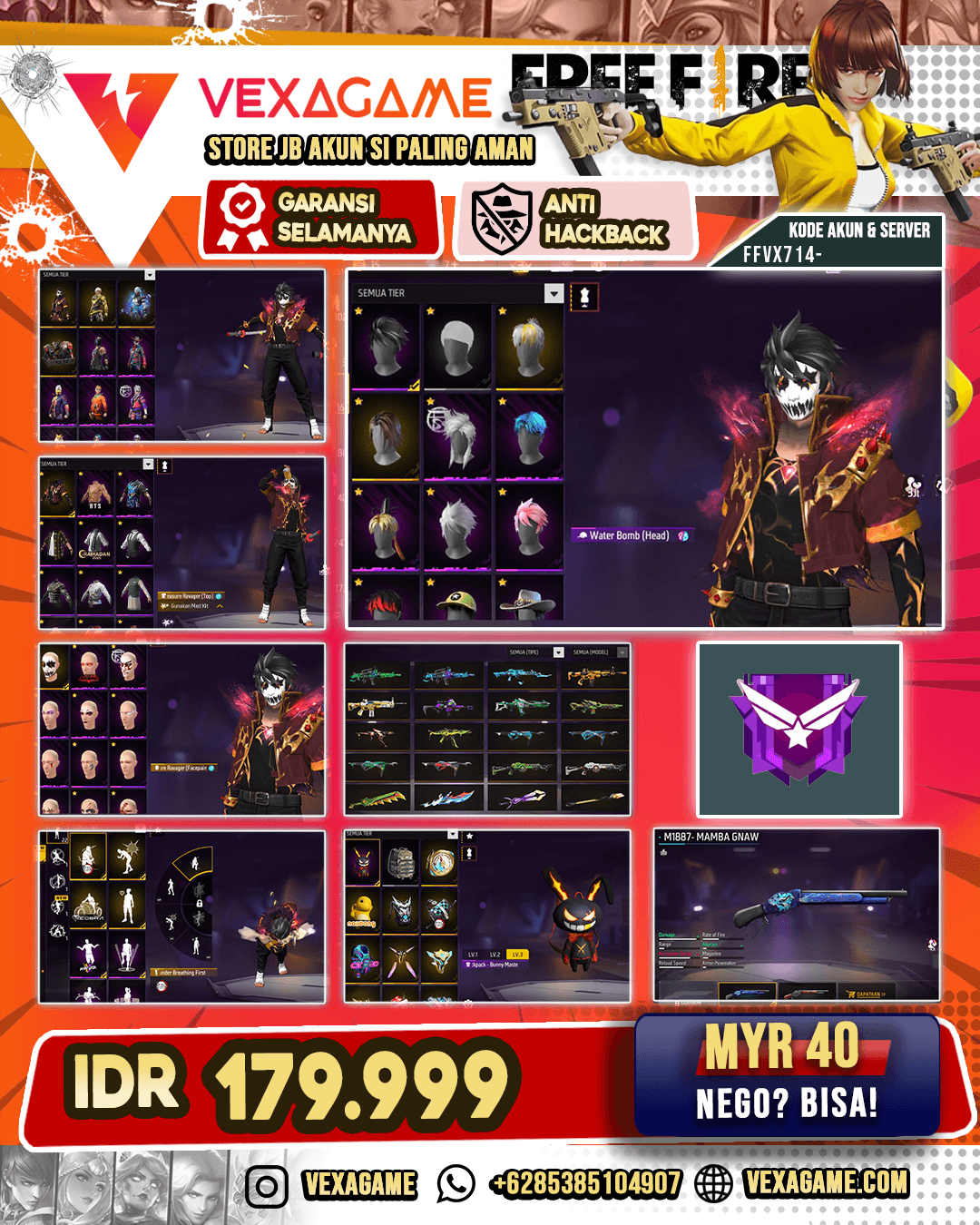 SG MAMBA | FACE JOKER | VAULT 240 ++