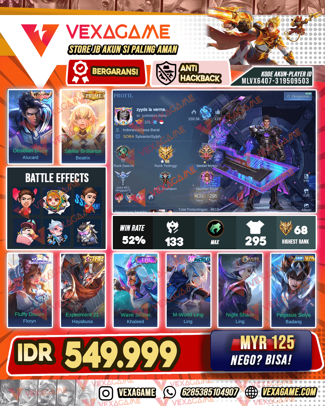 Alucard Legend | Hayabusa Annual Star | Beatrix Prime