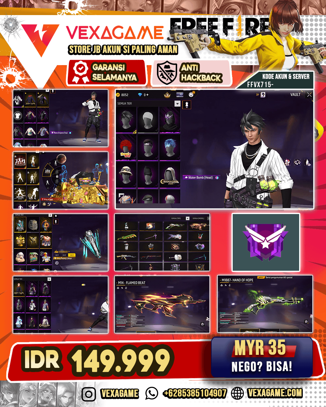 SG LUMUT | M14 FLAMED BEAT | VAULT  44