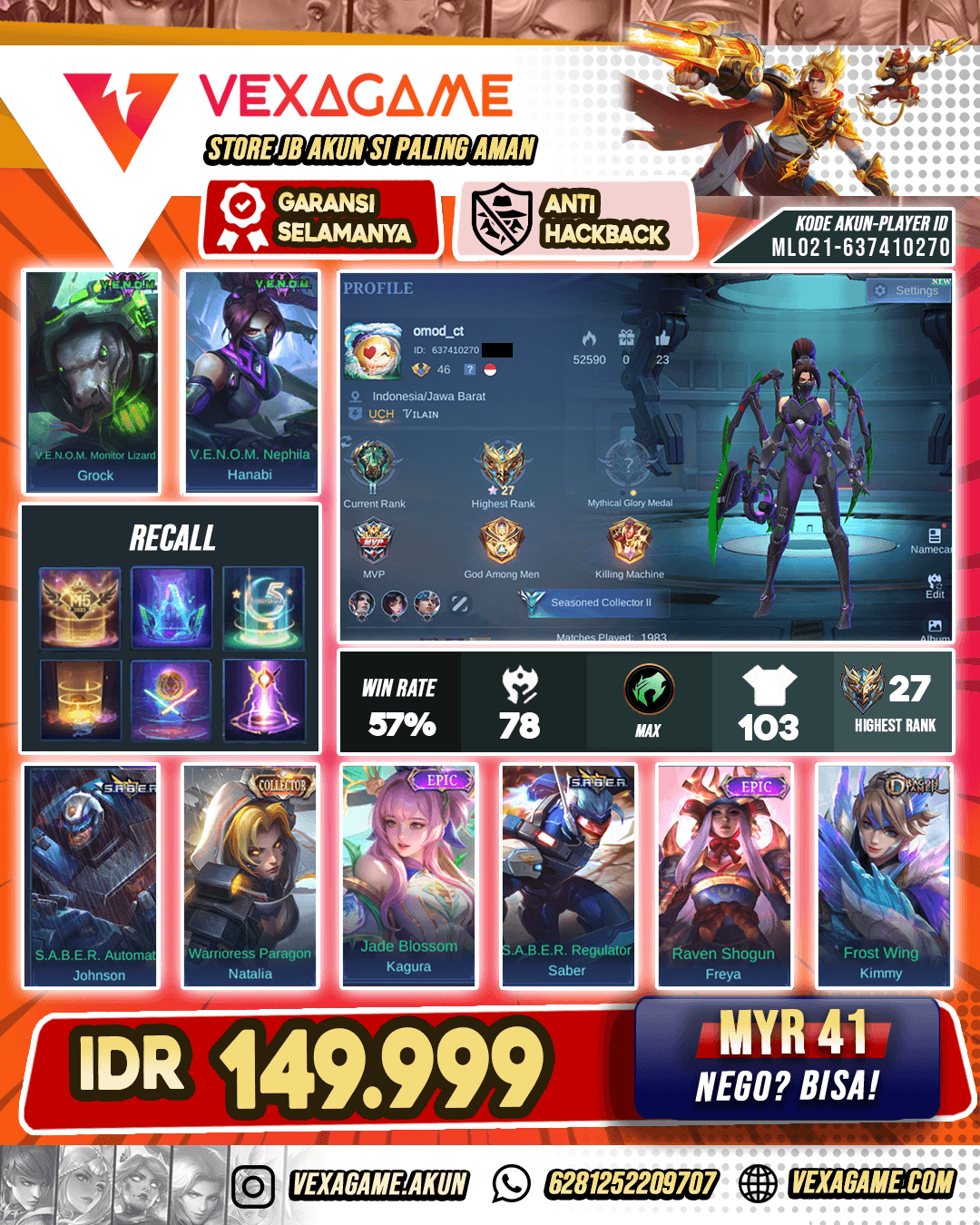 Hanabi Venom Murah