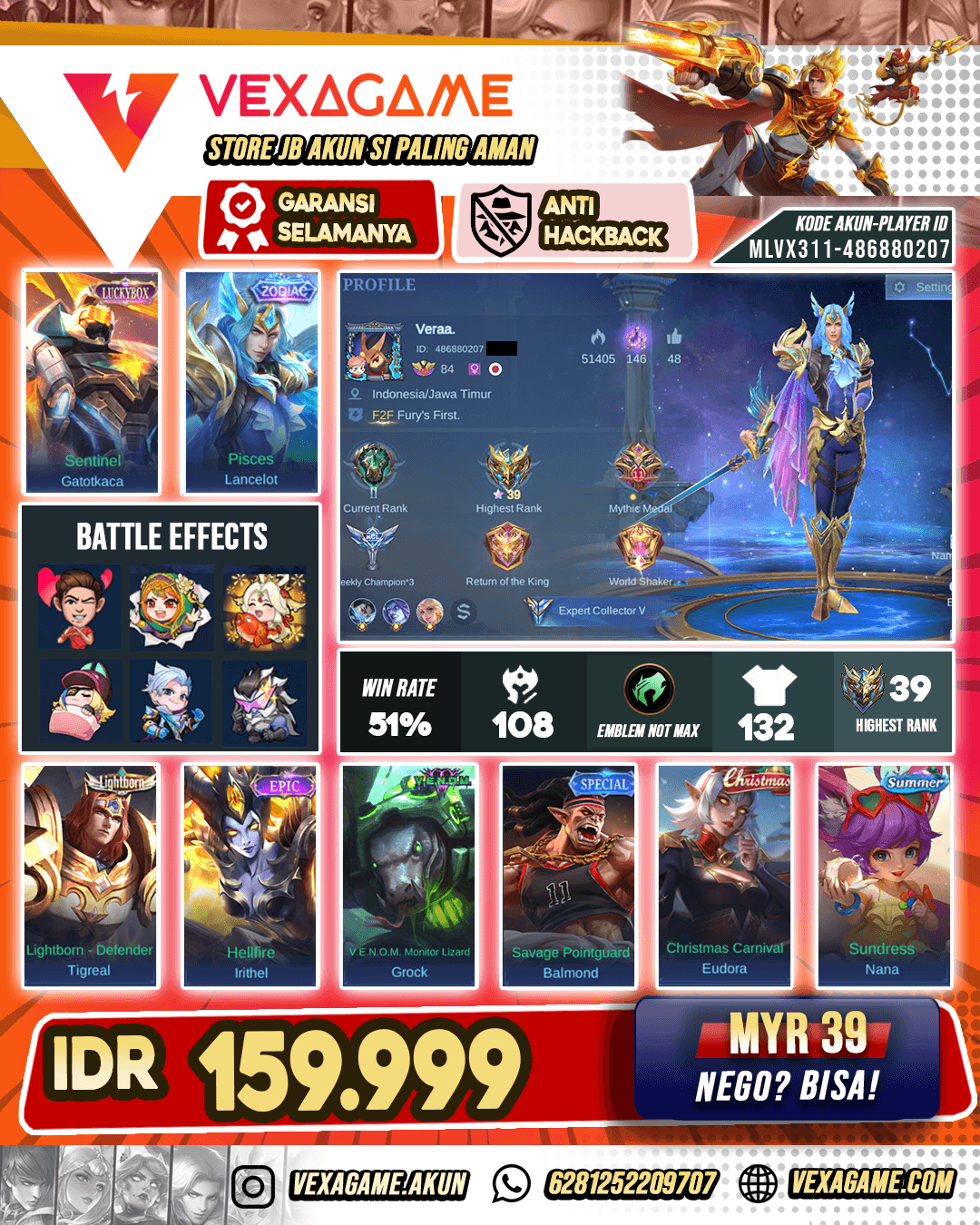 Lancelot Zodiac X Gatotkaca Luckybox