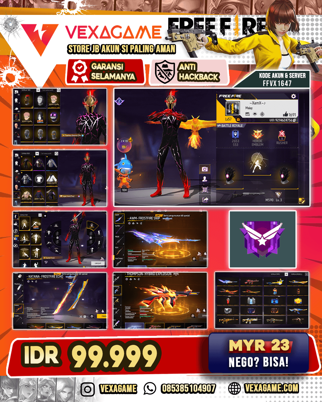 BUNDLE SUKUNA | BUNDLE YUJI | BUNDLE OROCHIMARU | SUPER VOID BUNDLE | THOMPSON HYBRID | AWM FROSTFIRE SNIP | KATANA 6 RASA | FIST ON