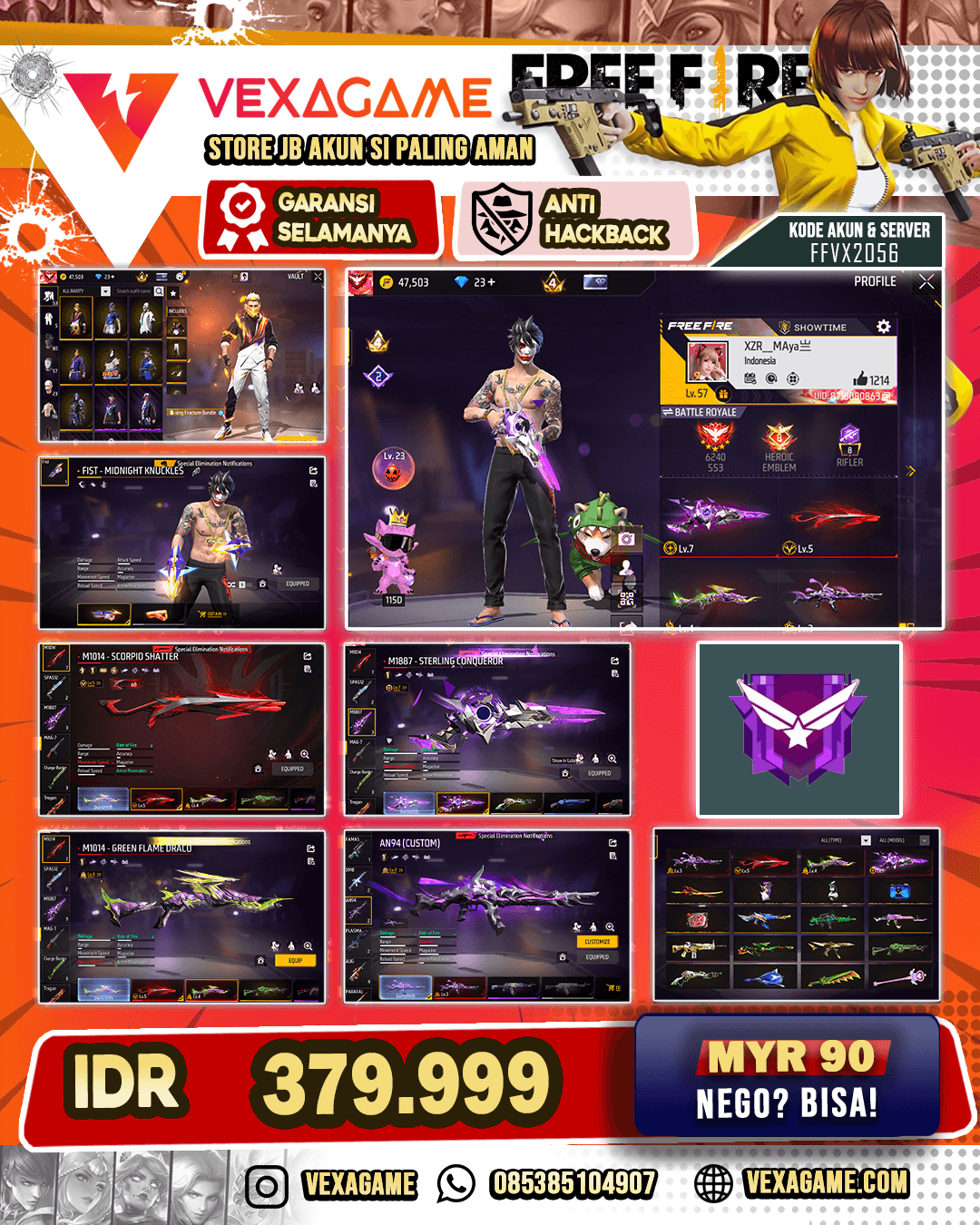 4 EVO 1 MAX | VAULT 115 | KATANA ON | TINJU ON | CN ON