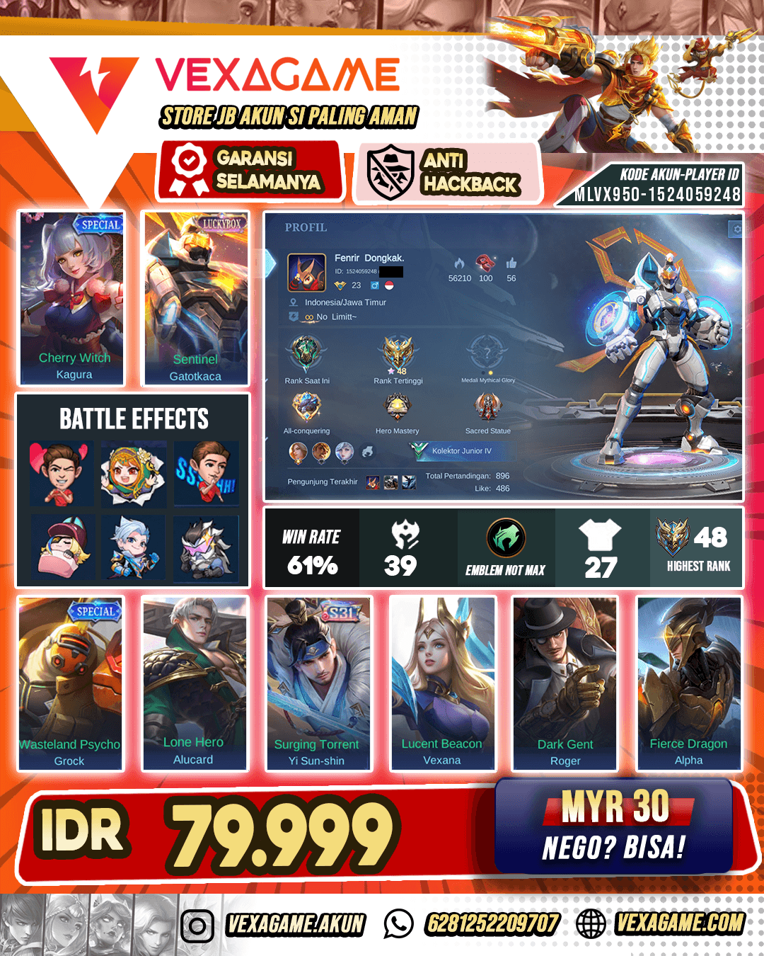 Gatotkaca Luckybox Polosan