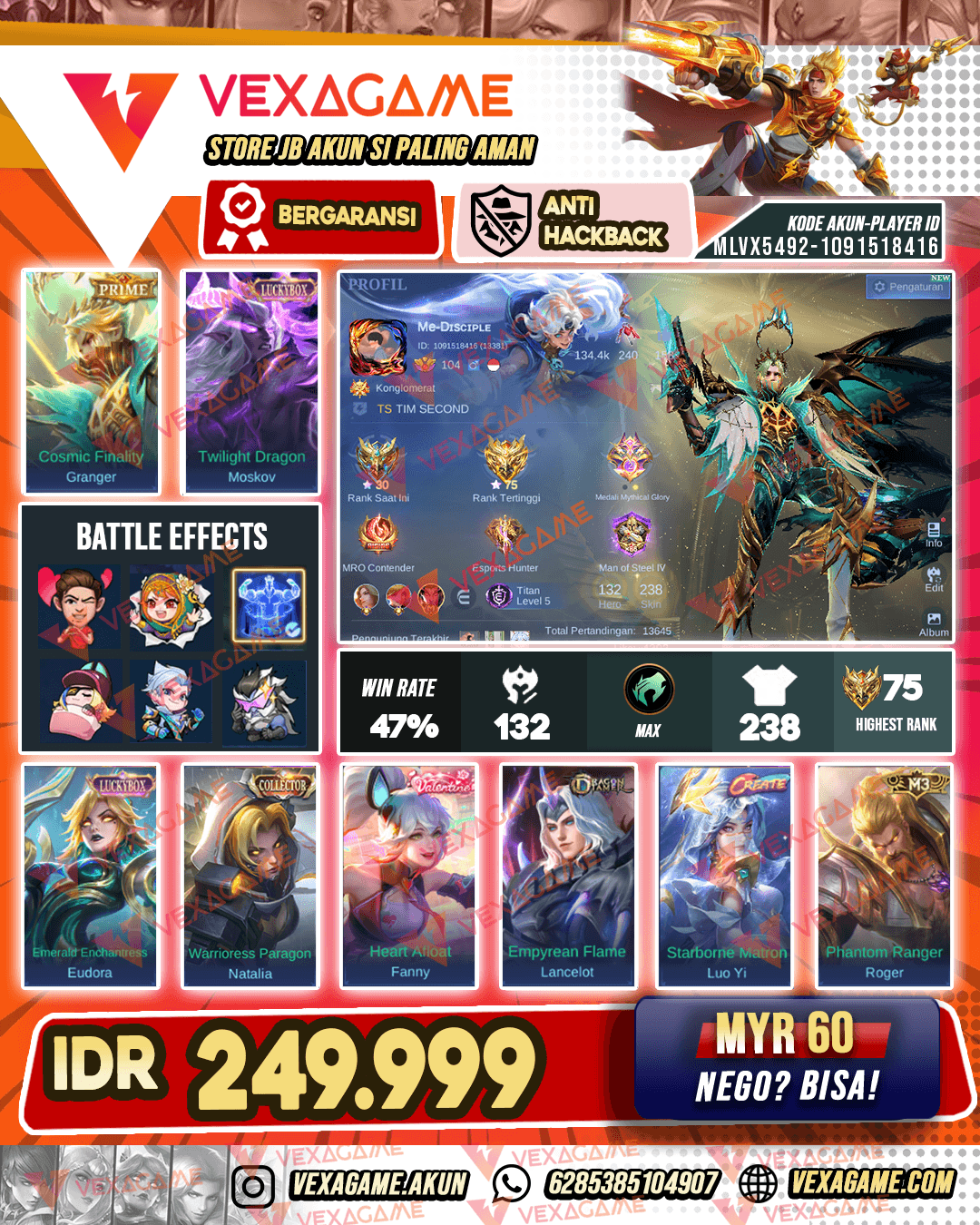 Granger Prime | 2 Luckybox | Recal TLPH