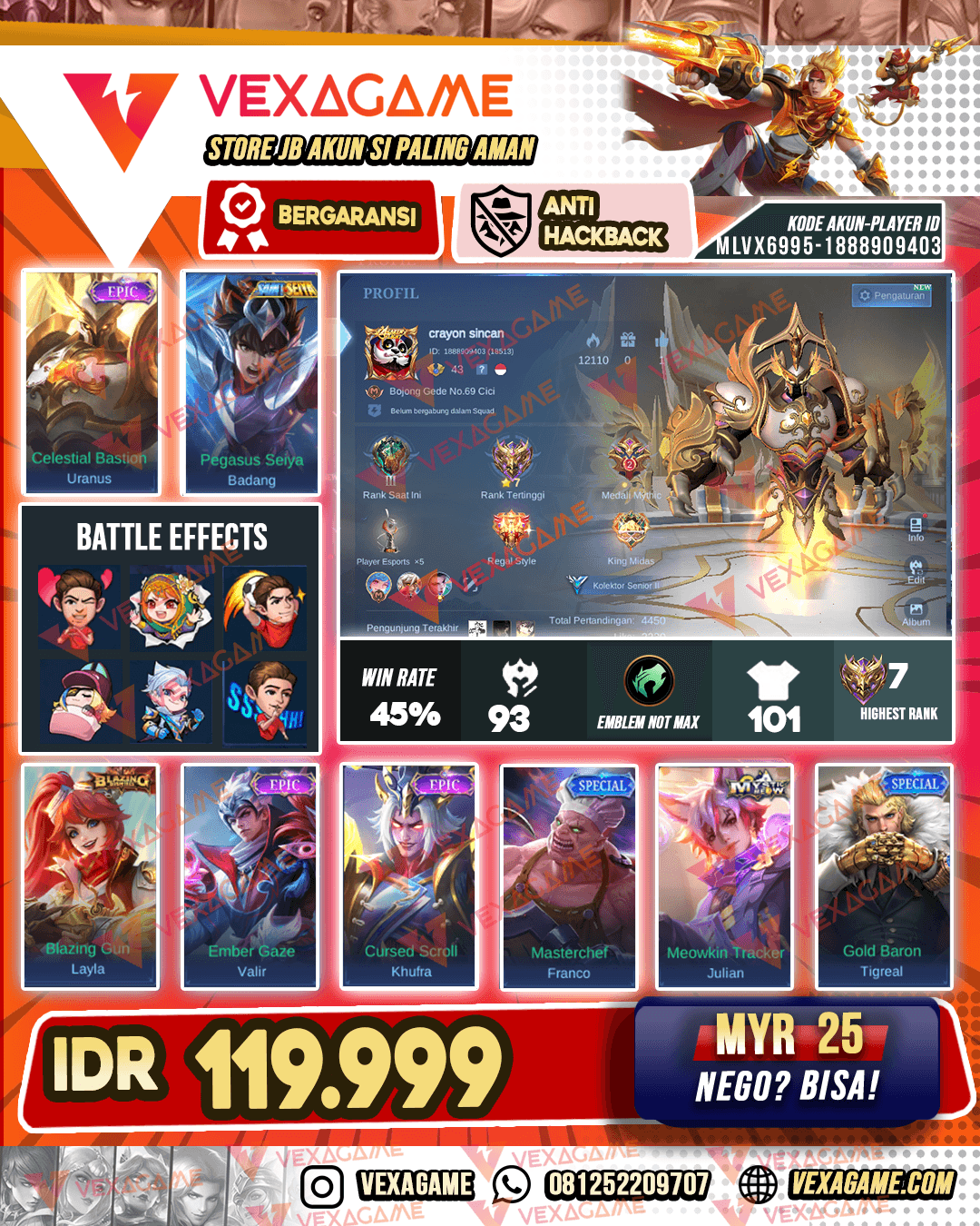 Uranus Epic | Badang Saint Saiya