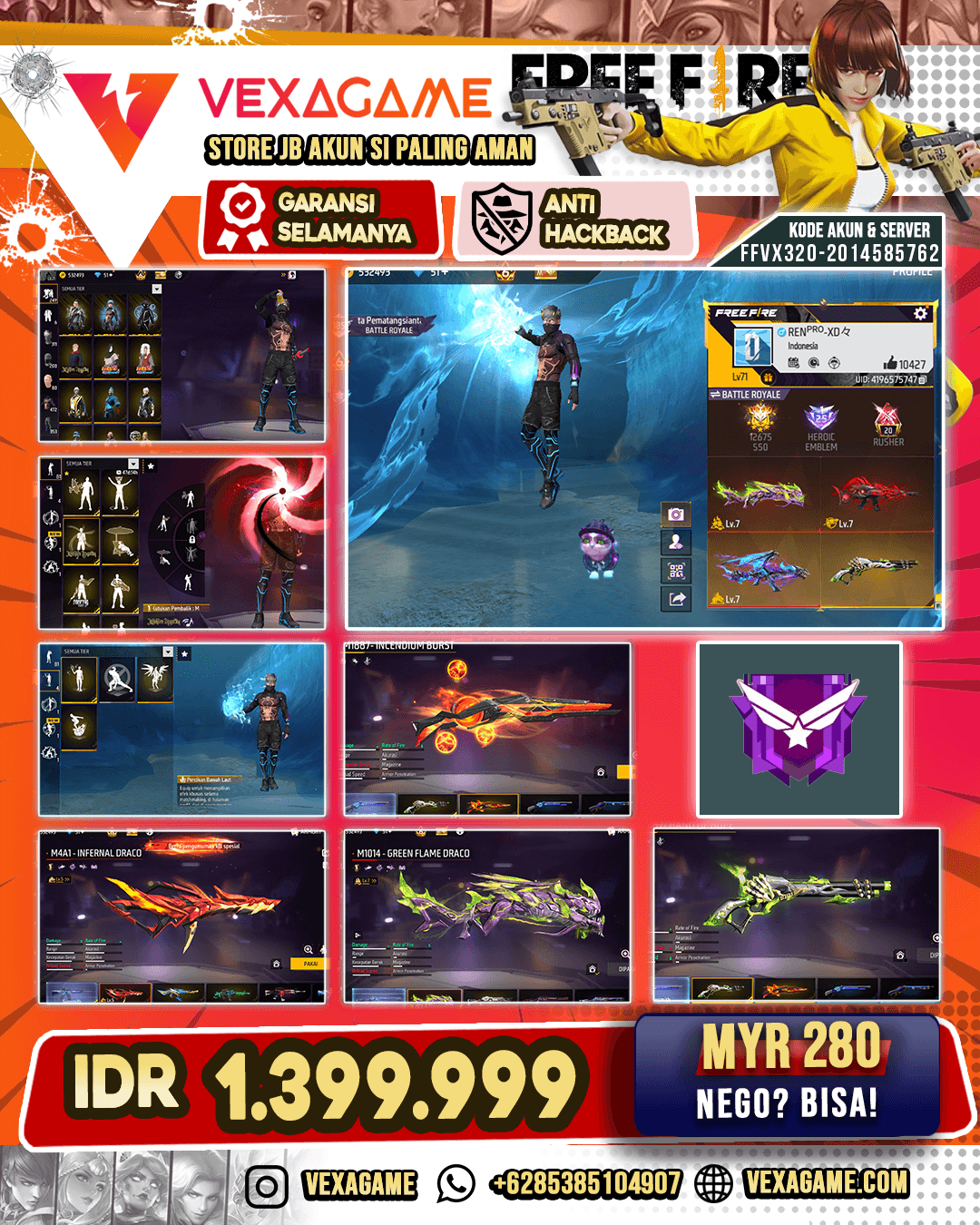 7 EVO MAX 3 | Vault TW 500 | Cluber ON |SG 5 Rasa | Animasi Lobby ON