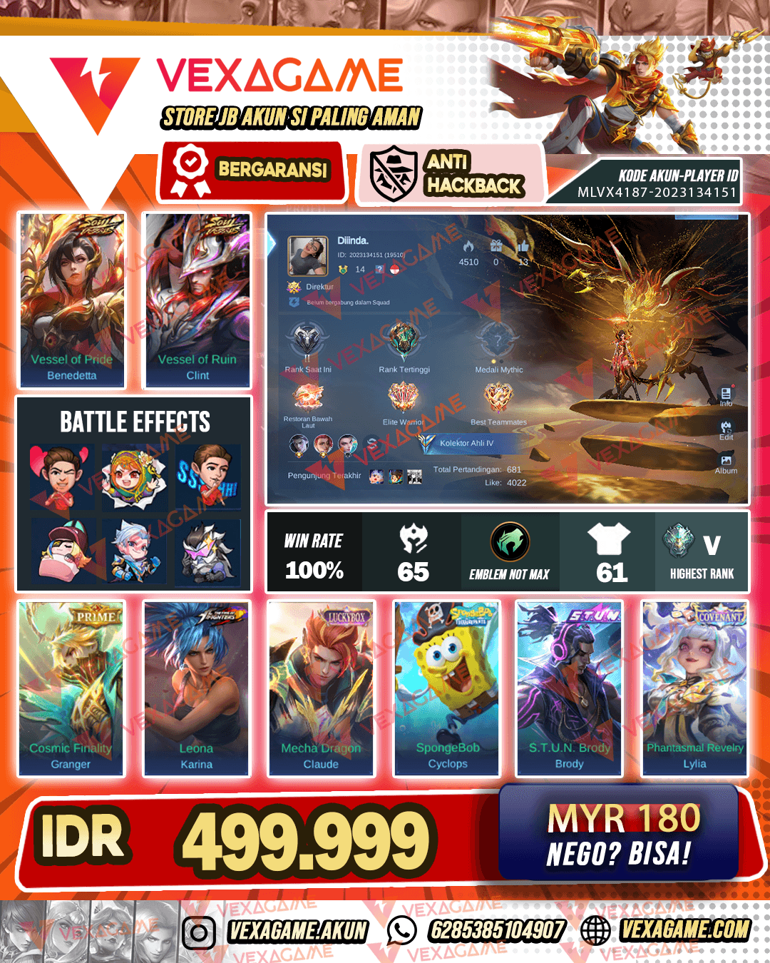 WR DEWA 100% | Benedetta X Clint Soul Vessel