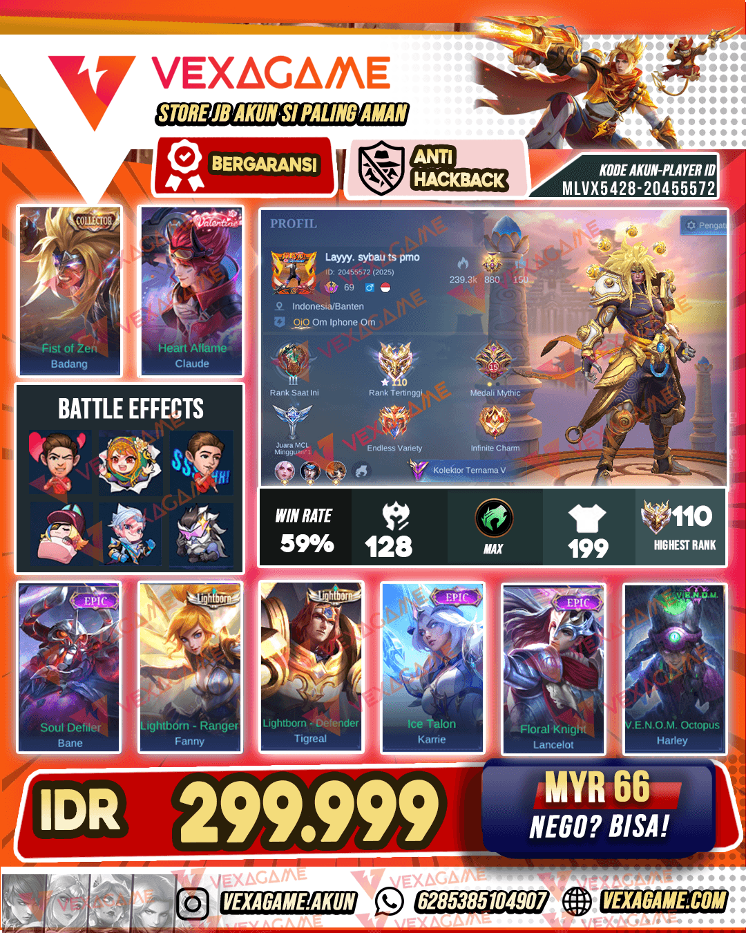 Badang Collector | claude Valentine | Ex Immo | Emblem MAX