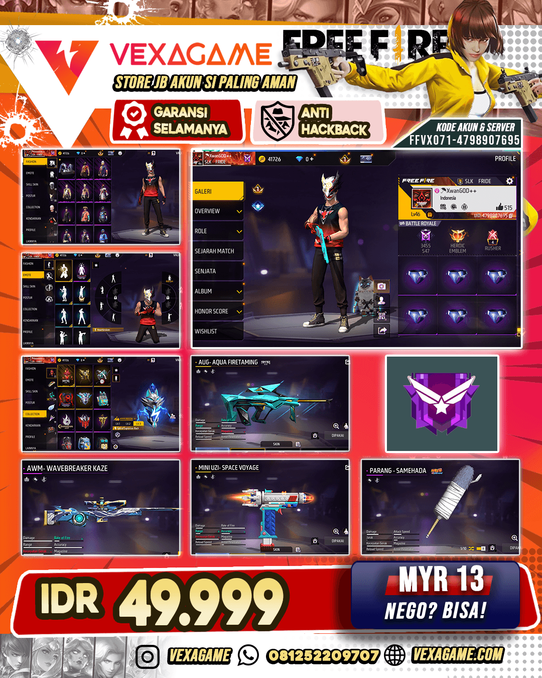 FF Murah Polos
