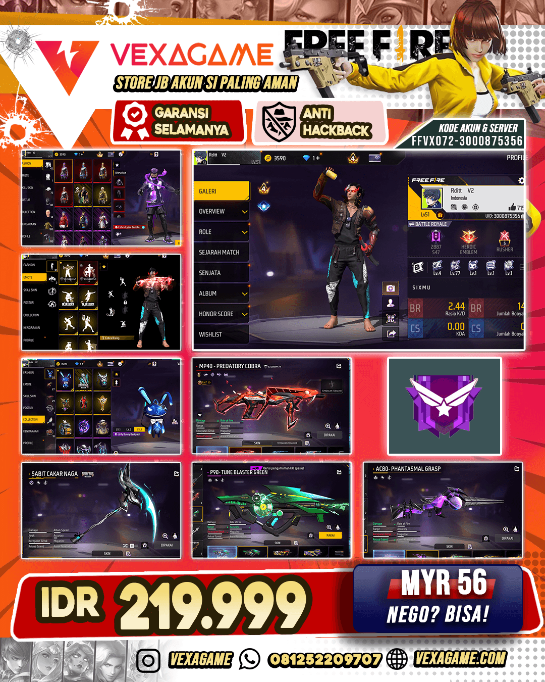 Cobra Bundle X Predatory Cobra Lv 7