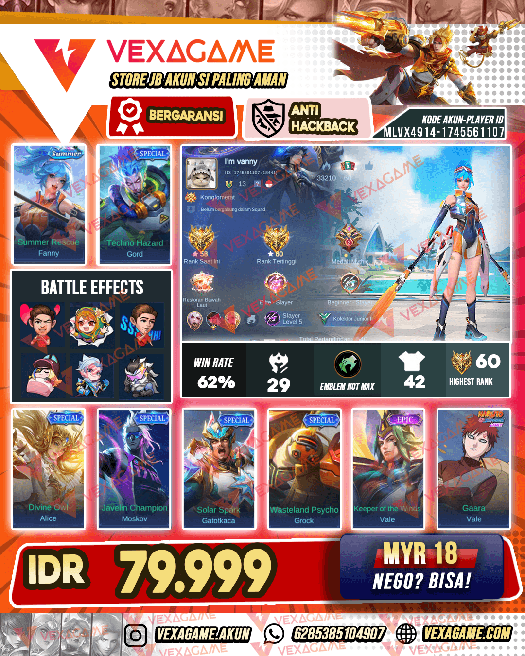 Akun Murah Ex Glory