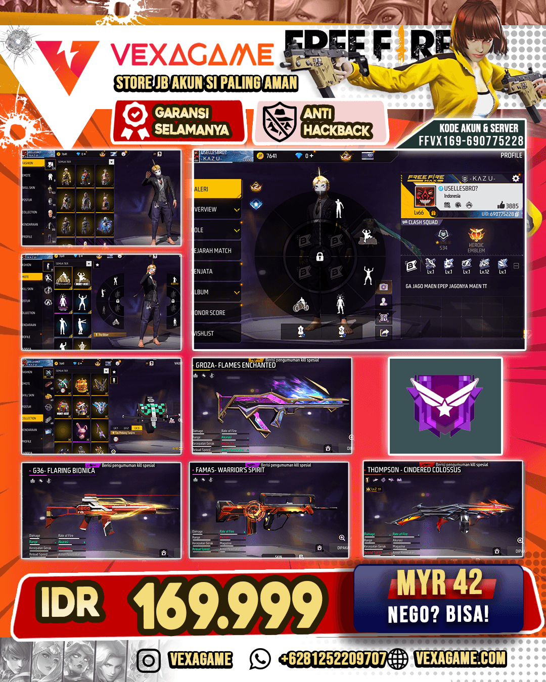 AK47 Blue Flame Draco Lv 5 | MP40 Dreamy Club | Bundle Cobra