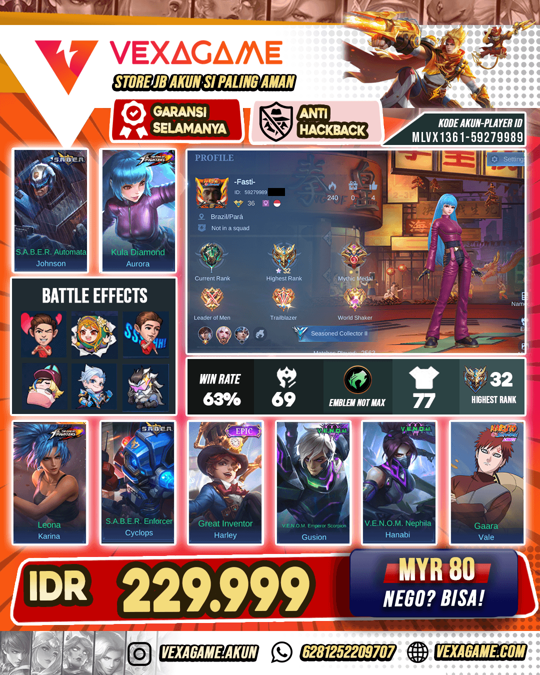 Aurora KOF Murah