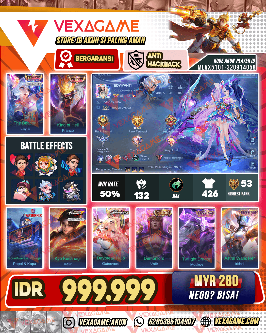 2 Legend | Valif KOF | Guinevere Asphirant | Recall TLPH
